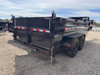 P.J. Trailers 2027 DE 83"X16' Scissor Dump Trailer | Tandem Axle 20K, Scissor Lift, Hydraulic Jacks, 7ga Floor, Tarp Kit, Slide In Ramps, Torsion Axles