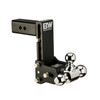 B&W Hitches Tow and Stow Adjustable Drop Hitch | 2.5" Receiver, 7" Drop, 7-1/2" Rise, Tri-Ball 1-7/8" x 2" x 2-5/16" | Universal
