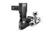 B&W Hitches Tow and Stow Adjustable Drop Hitch | 2" Receiver, 4-1/2" Drop, 5-1/2" Rise, Tri-Ball 1-7/8" x 2" x 2-5/16" | GM MultiPro & MultiFlex Compatible