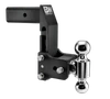 B&W Hitches Tow and Stow Adjustable Drop Hitch | 2.5" Receiver, 7" Drop, 7-1/2" Rise, Dual Ball 2-5/16" x 2" | GM MultiPro & MultiFlex Compatible
