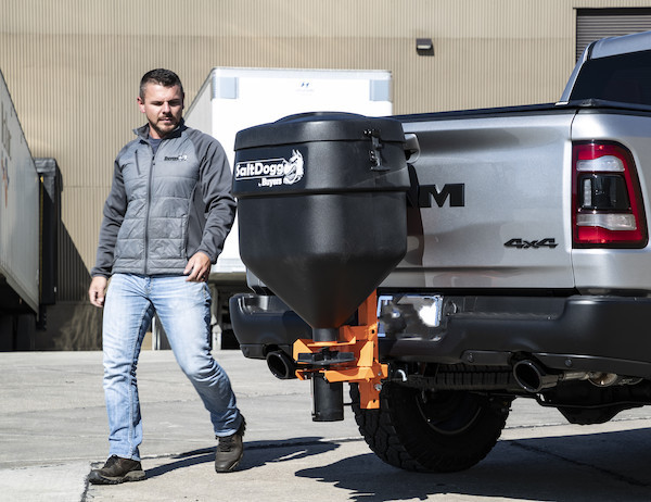 SaltDogg Tailgate Spreaders 4.4 Cubic Feet | Vertical Auger, Gravity Feed