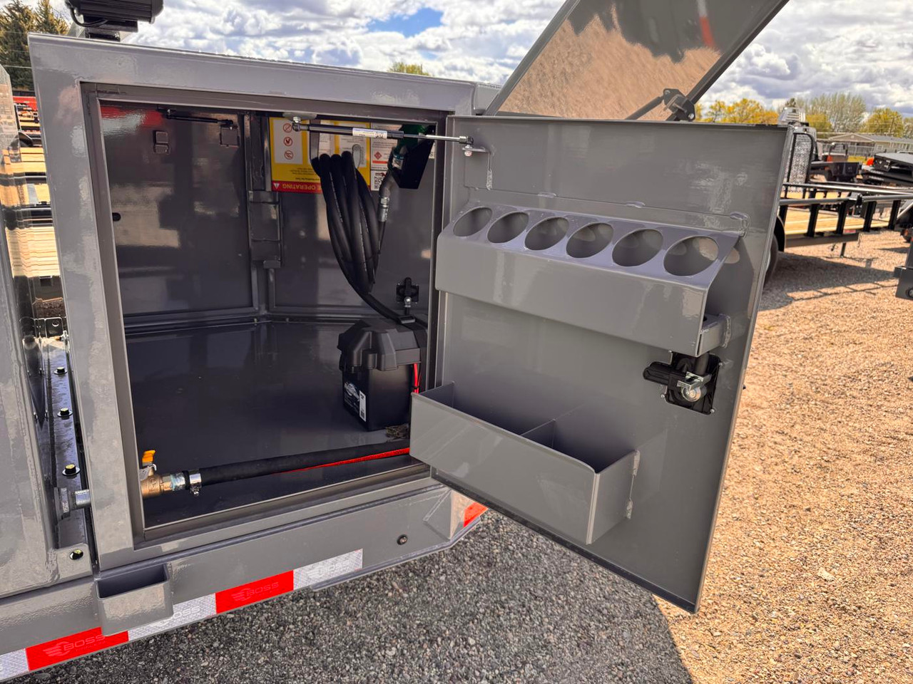 Boss Trailers 2026 2026 Refueling Trailer | Tandem Axle Axle 14K, 990 Gallon Tank, 25 GPM Pump, Large Enclosure, Light Tower, Rear Cabinent | 990 Gallon Tank, 25 GPM Pump, Large Enclosure, Charger, Light Tower, Rear Cabinent