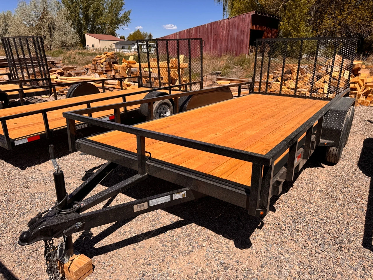 Dutton Trailers 2026 DT 84"X16' Utility Trailer | Tandem Axle 7K, Rear Ramp Gate, Tube Top Rail, LED Lights, Radial 8 Ply Tires
