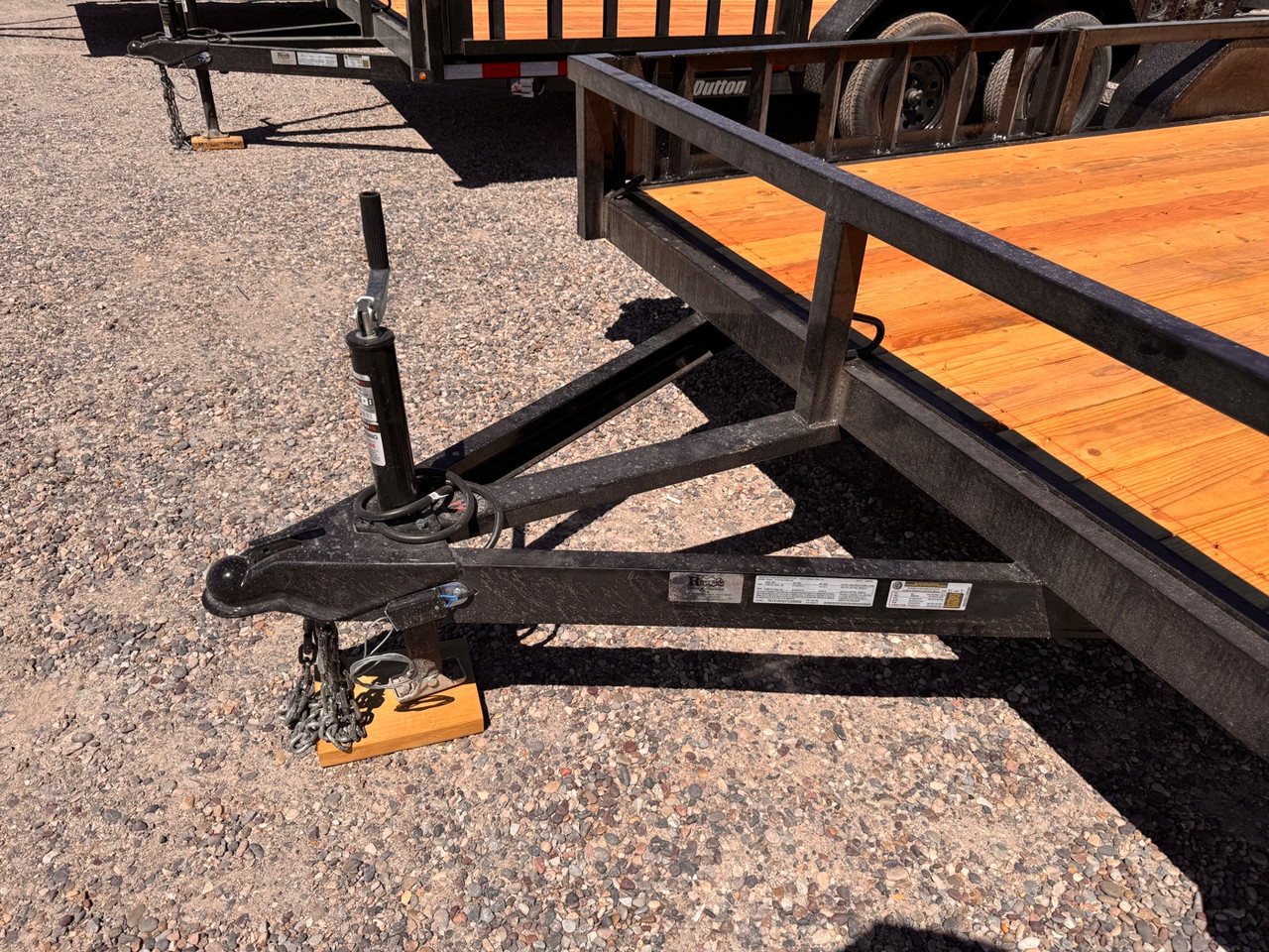 Dutton Trailers 2026 2026 84"X16' Utility Trailer | Tandem Axle Axle 7K | ATV Side Load Tube Top Rail, Led Lights, 8Ply Radial Tires 205X75R15, Rear Ramp Gate
