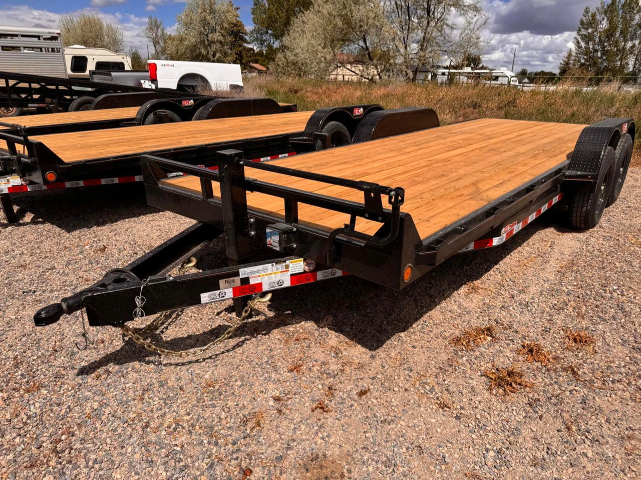 GR Trailers 2026 82"X20' Equipment Trailer | Tandem Axle 14K, 6" Channel Frame, Straight, Slide In Ramps