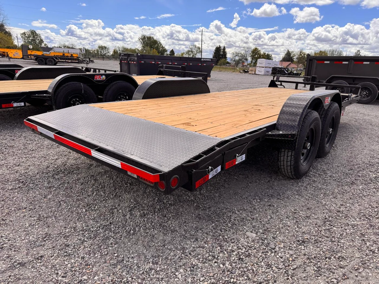 Gr Trailers 2026 2026 82"X20' Equipment Trailer 14K Models | Tandem Axle Axle 14K | 6" Channel Frame, Dovetail Deck W/Slide In Ramps,