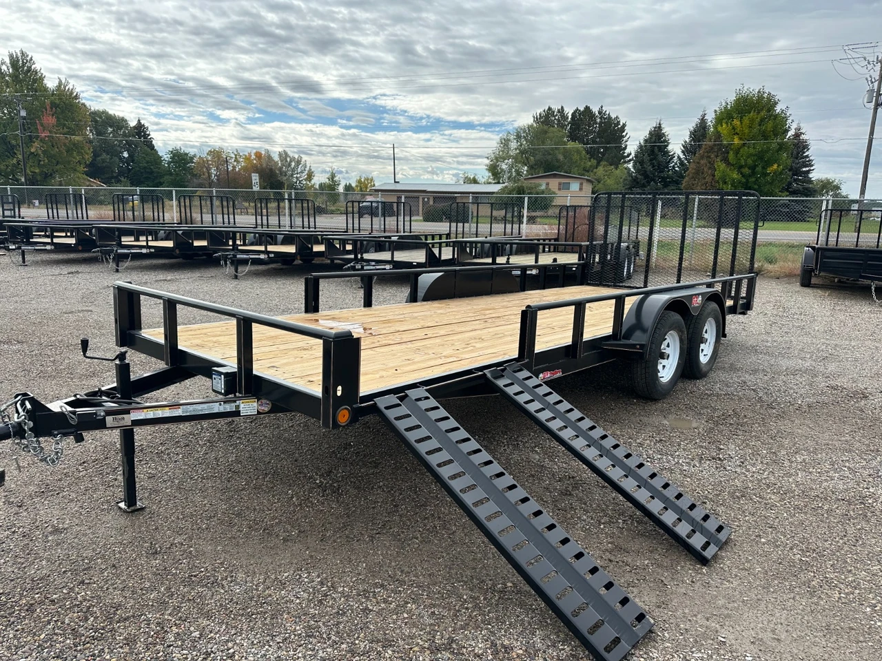 Gr Trailers 2025 2025 82"X20' Utility Trailer | Tandem Axle Axle | Channel Pipetop Rail, Side Load ATV, Rampgate