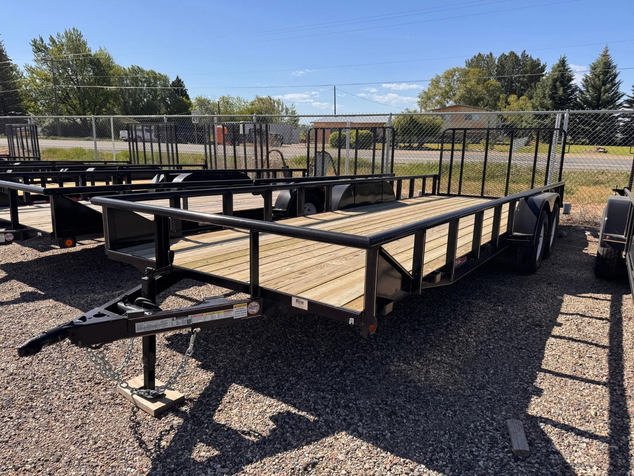 GR Trailers 2024 82"X22' Utility Trailer | Tandem Axle 7K, Pipetop Rails, Rear Rampgate
