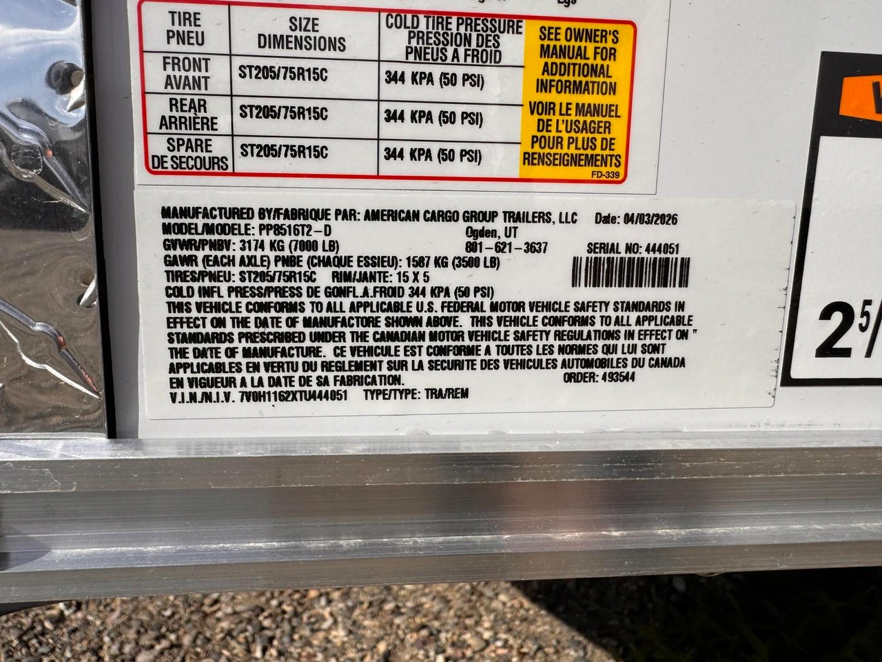Haulmark Trailers 2026 2026 102"X16' V-Nose Cargo Trailer | Tandem Axle Axle 7K | 7' Tall Ramp, 7K