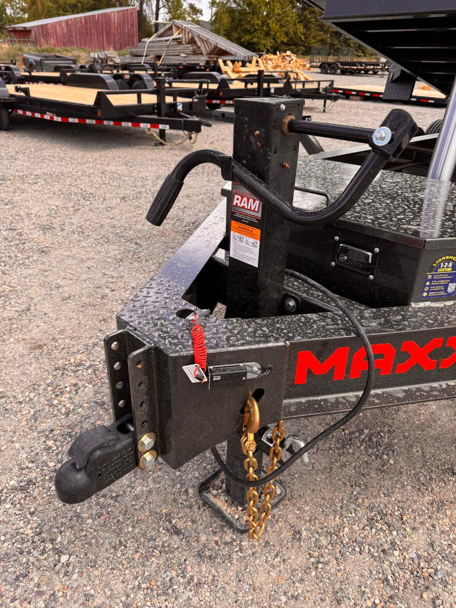 Maxx-D Trailers 2027 2027 83"X14' Telescopic Dump Trailer | Tandem Axle Axle 15.6K | 3' Sides, 15,400 Gvwr, 7Ks W/18Ply, Wireless Remote, 8" I-Beam Frame, Tarp, Rampss