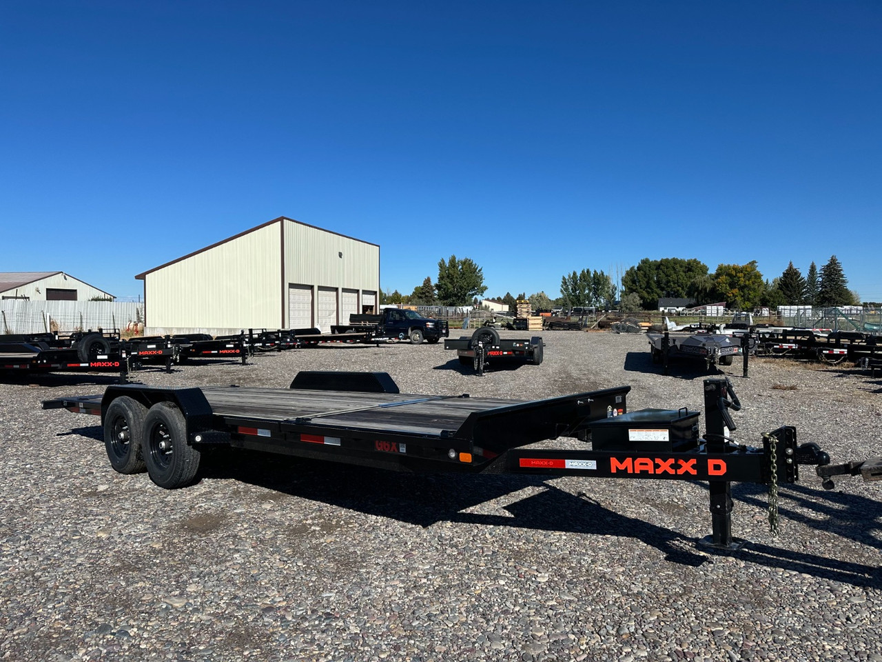 Maxx-D Trailers 2024 2024 83"X20' Low Pro Gravity Tilt Trailer | Tandem Axle Axle 14K | Bolt On Fenders 14K