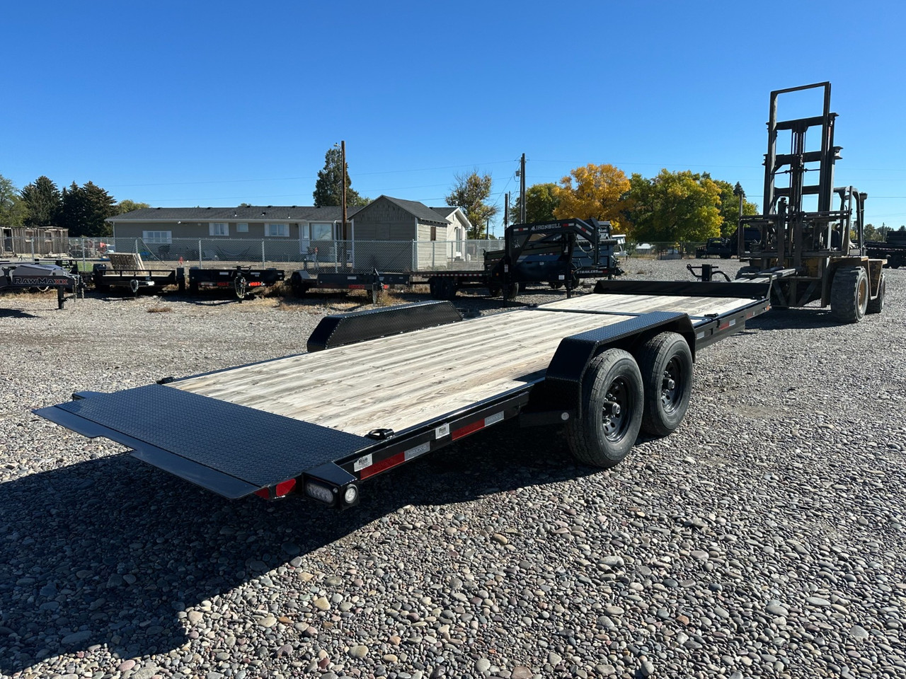 Maxx-D Trailers 2024 2024 83"X20' Low Pro Gravity Tilt Trailer | Tandem Axle Axle 14K | Bolt On Fenders 14K