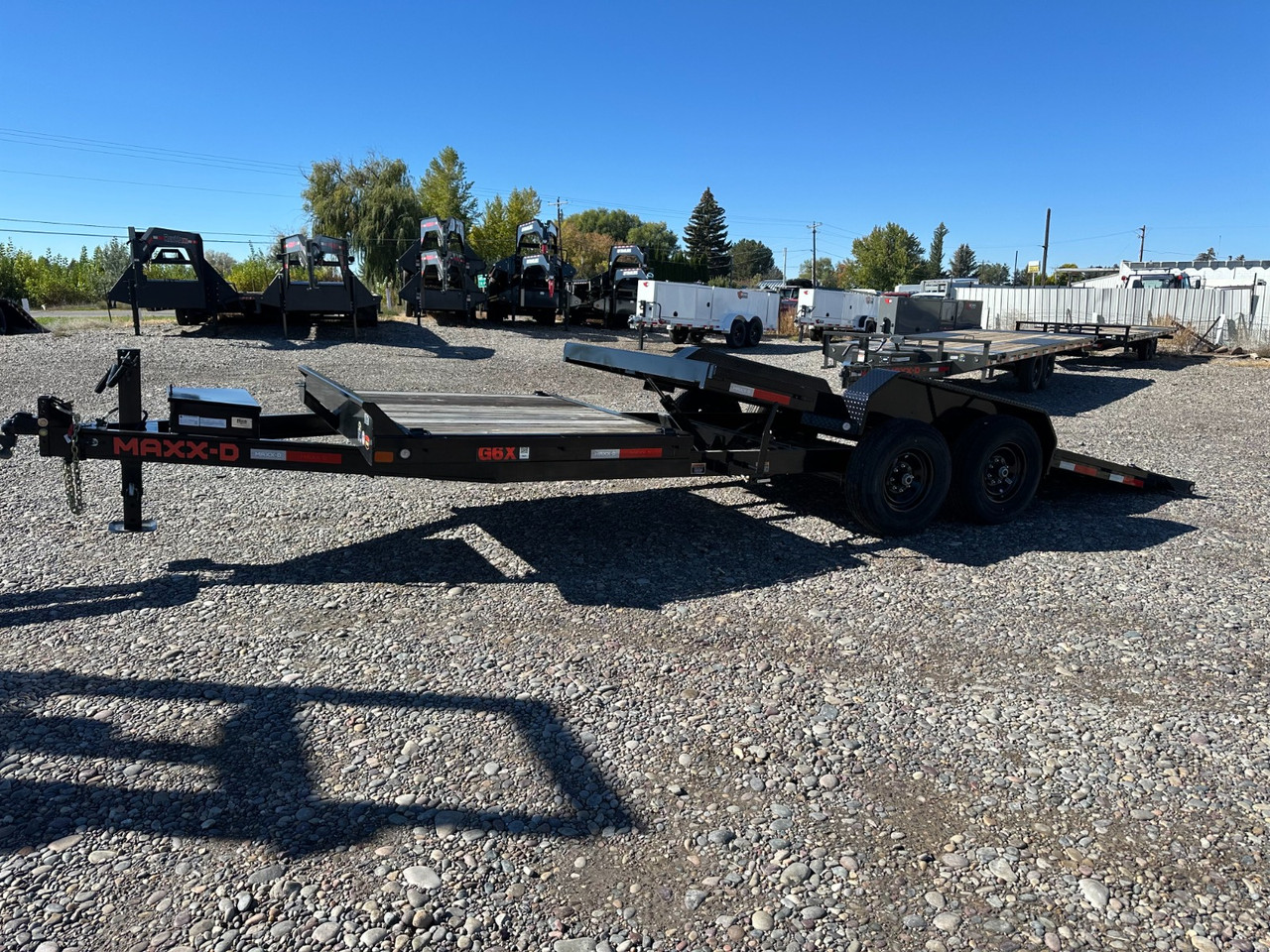 Maxx-D Trailers 2024 2024 83"X20' Low Pro Gravity Tilt Trailer | Tandem Axle Axle 14K | Bolt On Fenders 14K