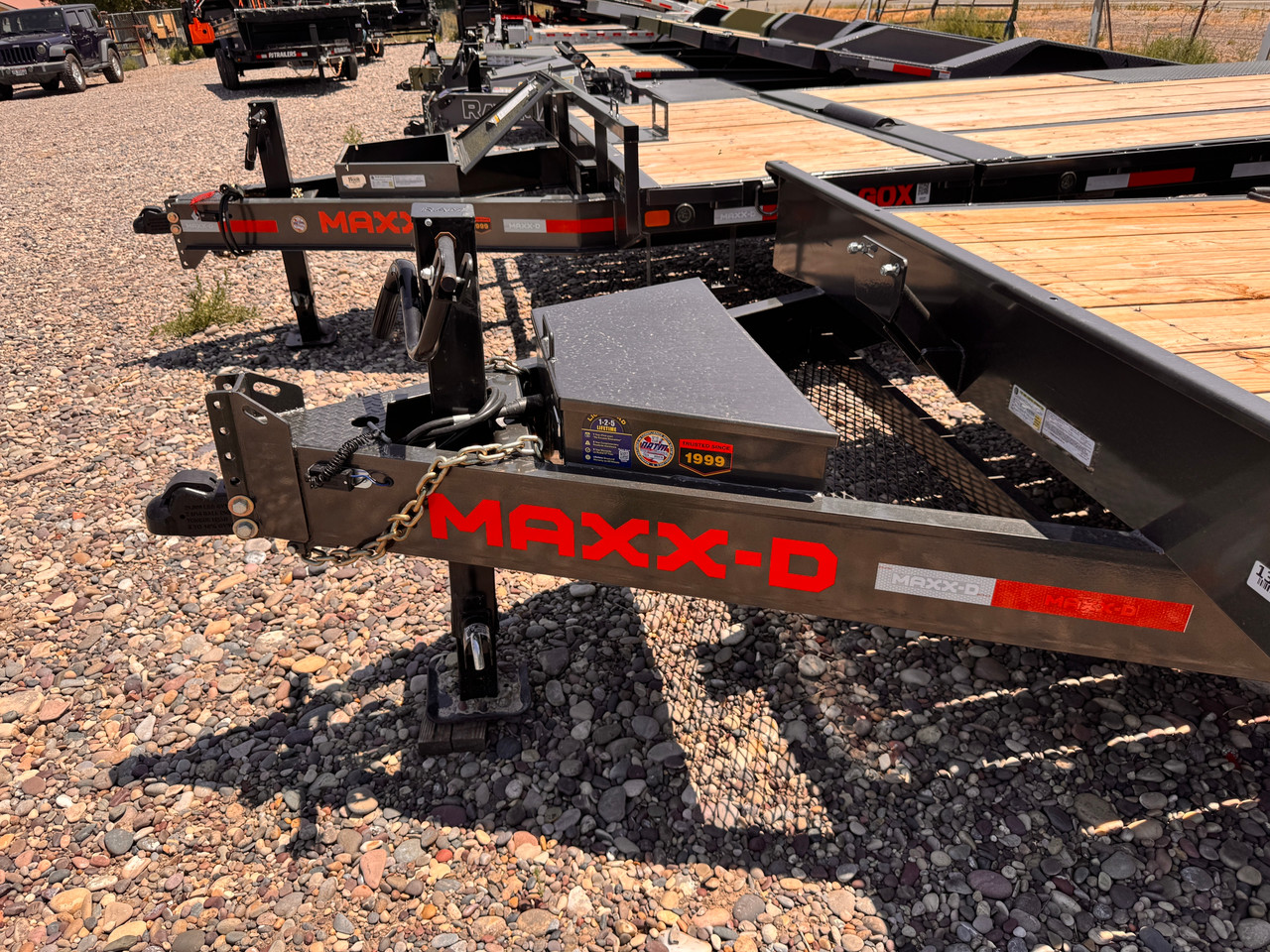 Maxx-D Trailers 2026 G6B 83"X22' Low Profile Gravity Tilt Trailer | Tandem Axle Axle 16K, Torsion Axles, Tool Tray Behind Toolbox