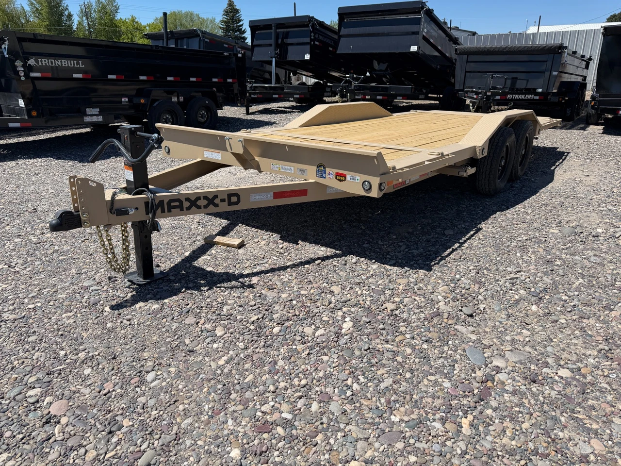 Maxx-D Trailers 2027 2027 102"X20' Low Profile Gravity Tilt Trailer | Tandem Axle Axle 7K | Torsion 7K, Drive Over Fenders, 4' Stat. + 16' Tilt,