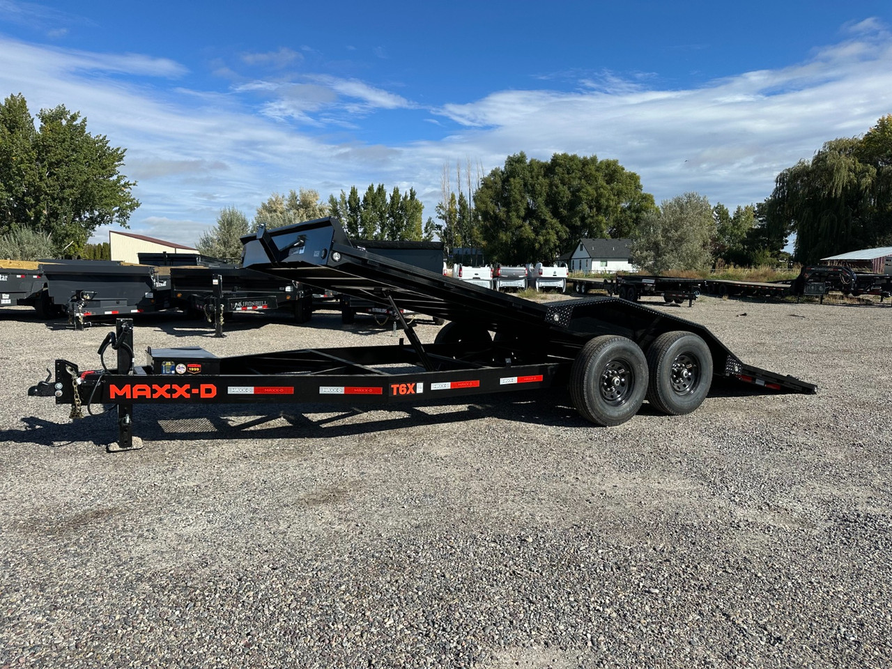 Maxx-D Trailers 2025 2025 102"X20' Low Profile Tilt Trailer | Tandem Axle Axle 14K | Power-Tilt, Drive-Over Fenders, Tool Tray, Winch Plate, Spare, 2-7K Axles