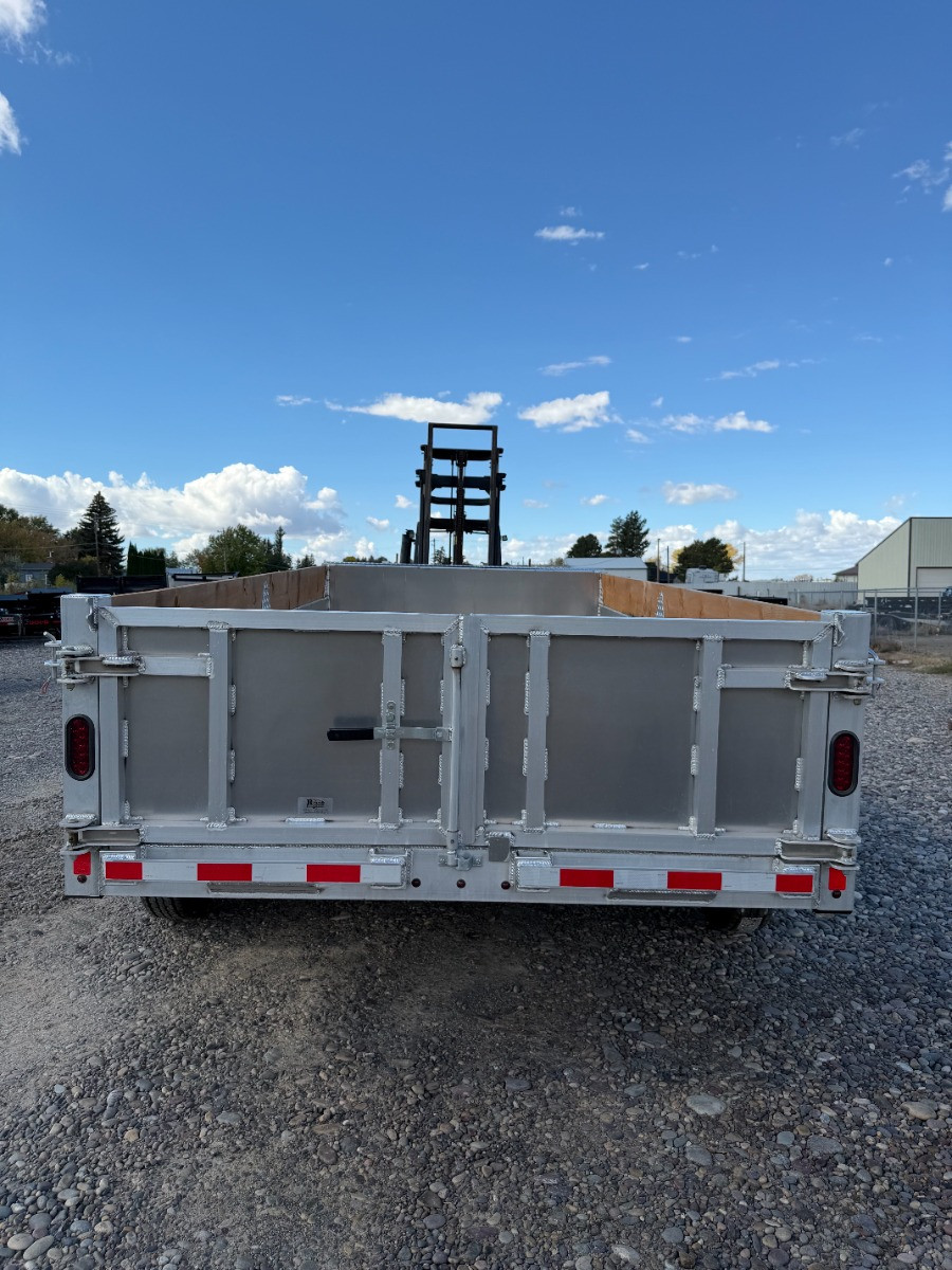 Nordtek Trailers 2025 2025 84"X14' Aluminum Dump Trailer | Tandem Axle Axle 14K, Aluminum, 36" Tall Sides Tarp Kit, Slide In Ramps, 2 Way Gate | All Aluminum, 36" Tall Sides + Wood Extension, Tarp Kit, Slide In Ramps, 2 Way Gate