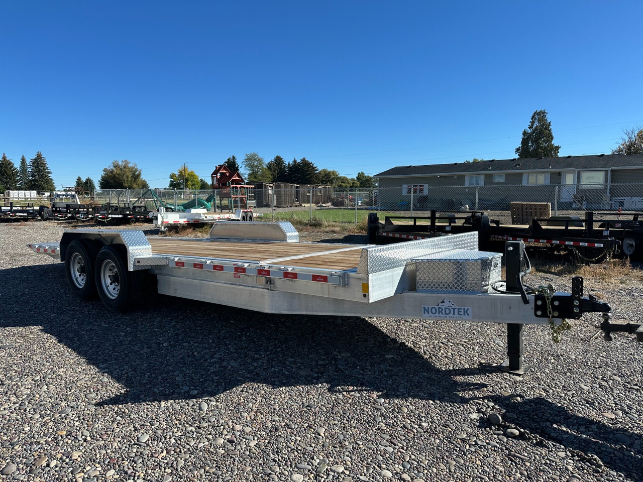 Nordtek Trailers 2025 2025 82"X22' Aluminum Tilt Trailer | Tandem Axle Axle 14K | 14K, All Aluminum, 16' Tilt + 6' Stationary, 7K Axles, A-Frame Box,