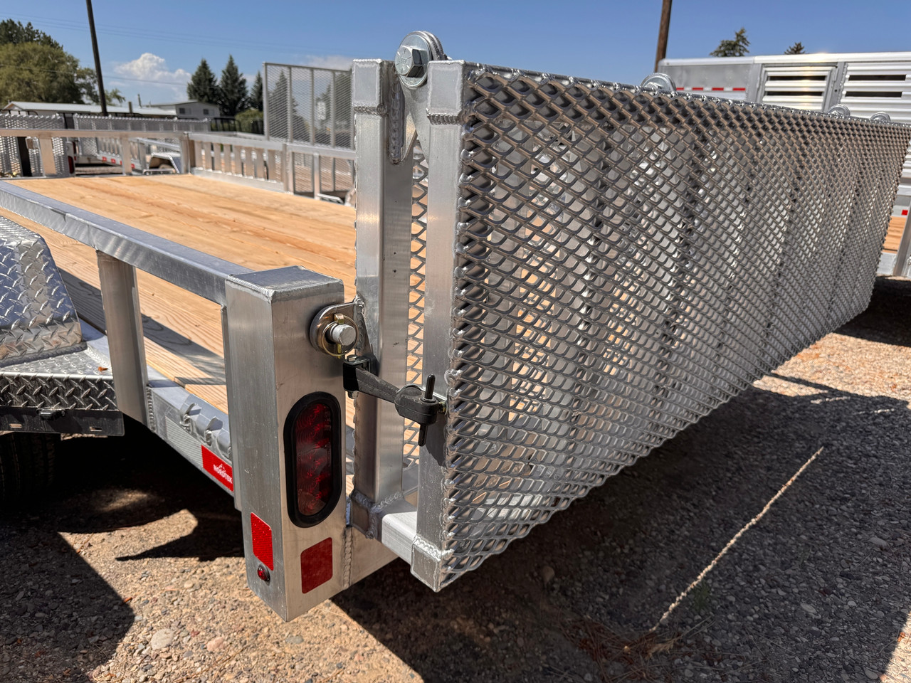 Nordtek Trailers 2026 UT 82"X16' Utility Trailer | Tandem Axle 7K, Bi-Fold Rear Gate, Wood Deck, Open Sides, Brakes Both Axles, ATV Side Load Ramps