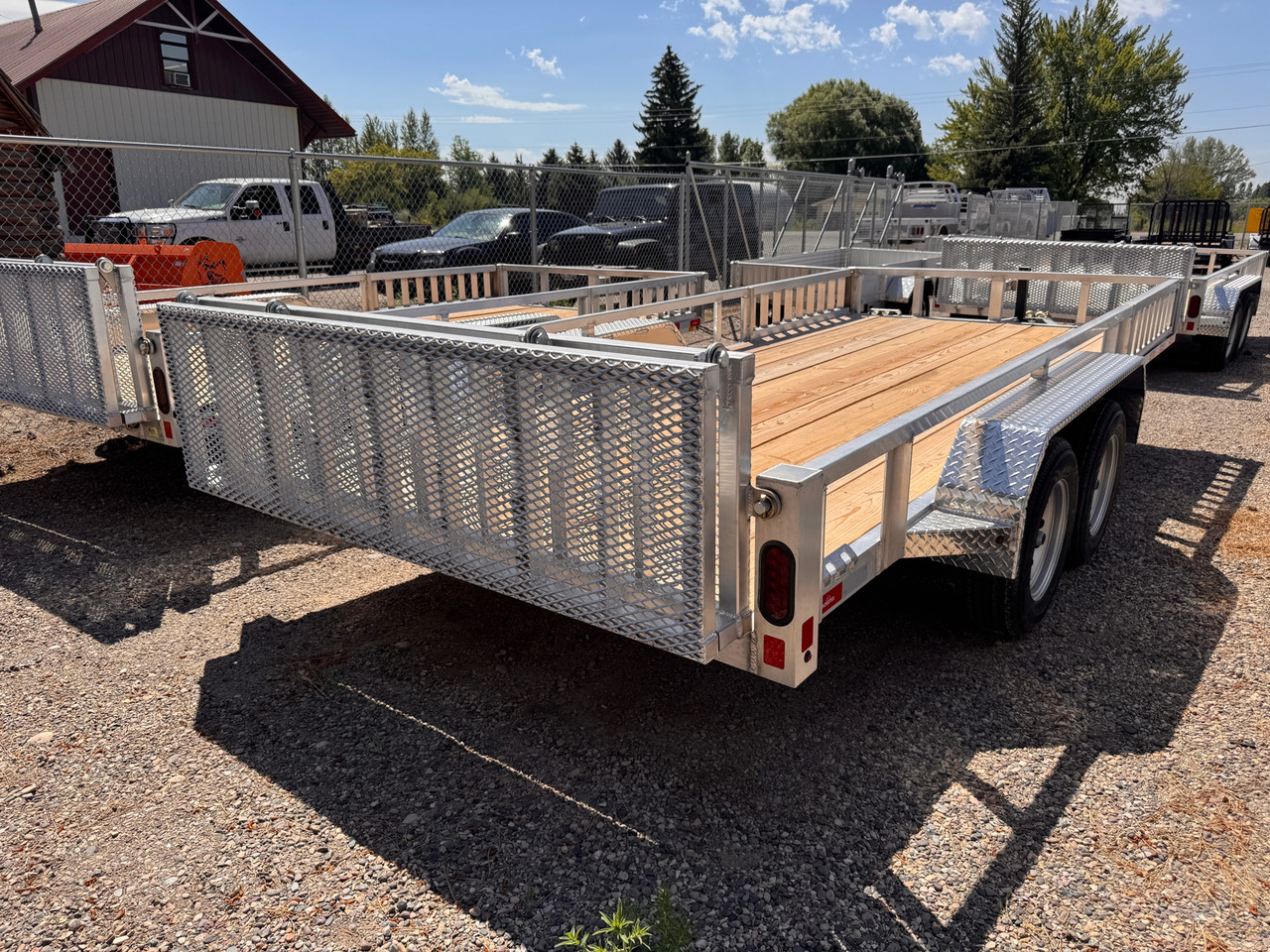 Nordtek Trailers 2026 UT 82"X16' Utility Trailer | Tandem Axle 7K, Bi-Fold Rear Gate, Wood Deck, Open Sides, Brakes Both Axles, ATV Side Load Ramps