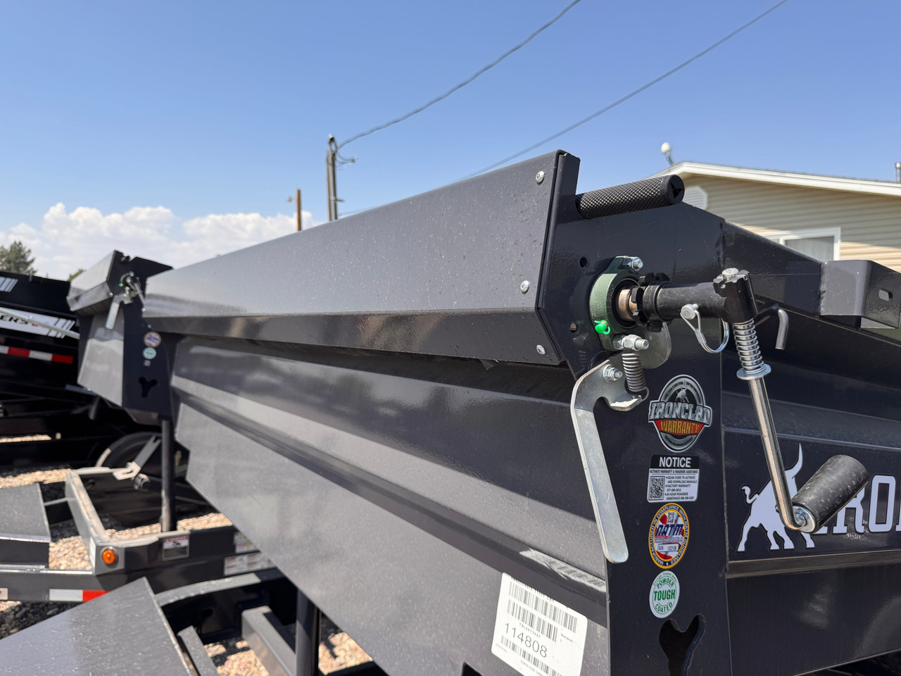Iron Bull Trailers 2026 DWB 83"X14' Scissor Dump Trailer | Tandem Axle Axle 14K, 24" Sides, Slide In Ramps, Tarp Kit, XL Tongue Storage Box, Adjustable Channel Coupler