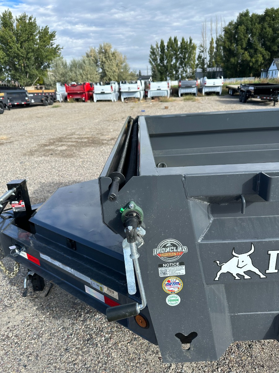 Iron Bull Trailers 2026 2026 83"X16' Scissor Dump Trailer | Tandem Axle Axle 16K | 2' Sides, Ramps, Scissor, Tarp, Mount, 16K