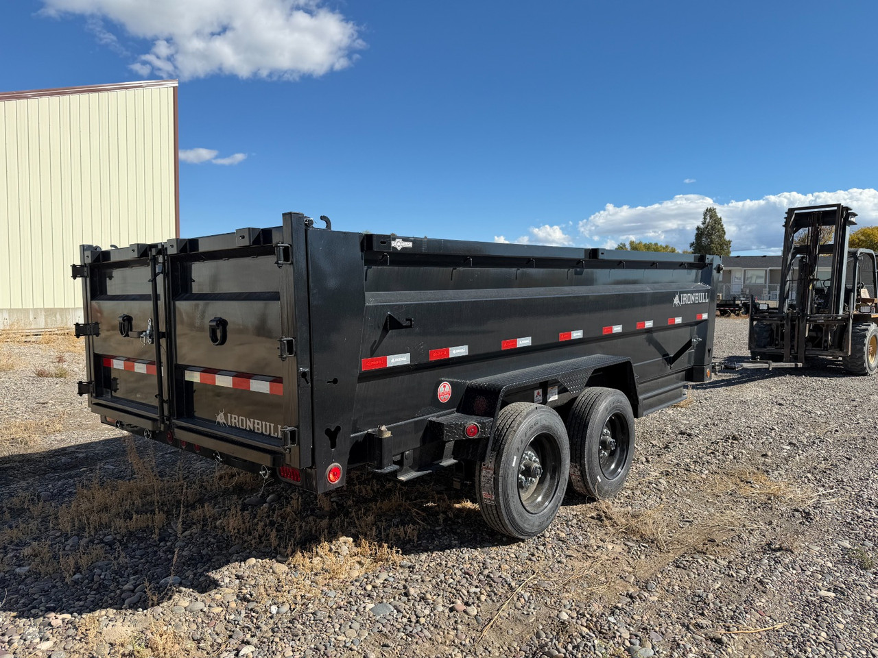 Iron Bull Trailers 2025 2025 83"X16' Telescopic Dump Trailer | Tandem Axle Axle 16K | 36" Sides, Telescopic, 8K Axles, XL Tool Box, 7 Ga Floor, Ramp, Tarp Kit, Spare Mount, 2 Way Gate, 16K