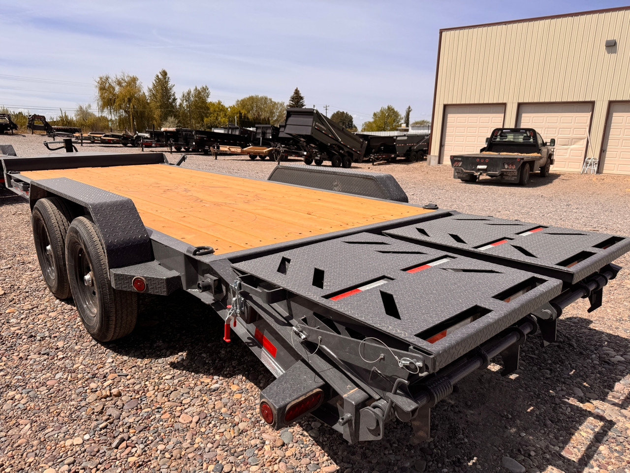 Iron Bull Trailers 2026 2026 84"X20' Equipment Trailer | Tandem Axle Axle 14K | 8" I-Beam , 16" OC, 3' Dove W/Rampage Ramps, XL Tool Box 14K