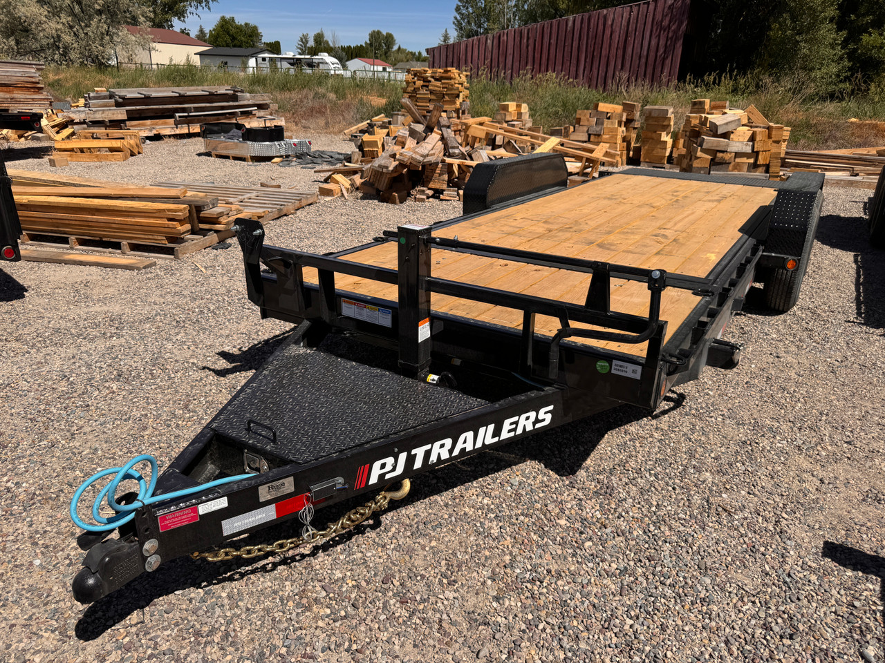P.J. Trailers 2027 2027 83"X20' Car Hauler Gravity Tilt Trailer | Tandem Axle Axle 14K | (16' Tilt +4' Stationary)  Torsion Axles, 10 Ply, Locking Lid