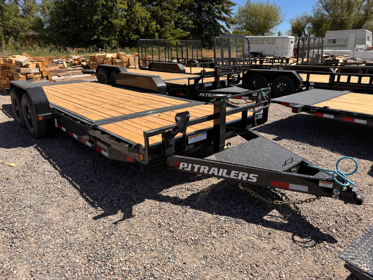 P.J. Trailers 2027 2027 83"X20' Car Hauler Gravity Tilt Trailer | Tandem Axle Axle 14K | (16' Tilt +4' Stationary)  Torsion Axles, 10 Ply, Locking Lid