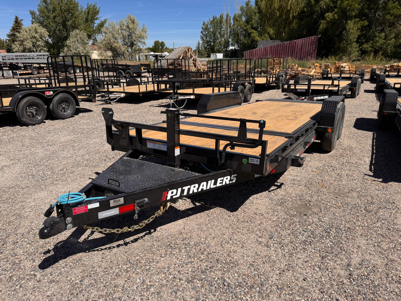 P.J. Trailers 2027 2027 83"X20' Car Hauler Gravity Tilt Trailer | Tandem Axle Axle 14K | (16' Tilt +4' Stationary)  Torsion Axles, 10 Ply, Locking Lid