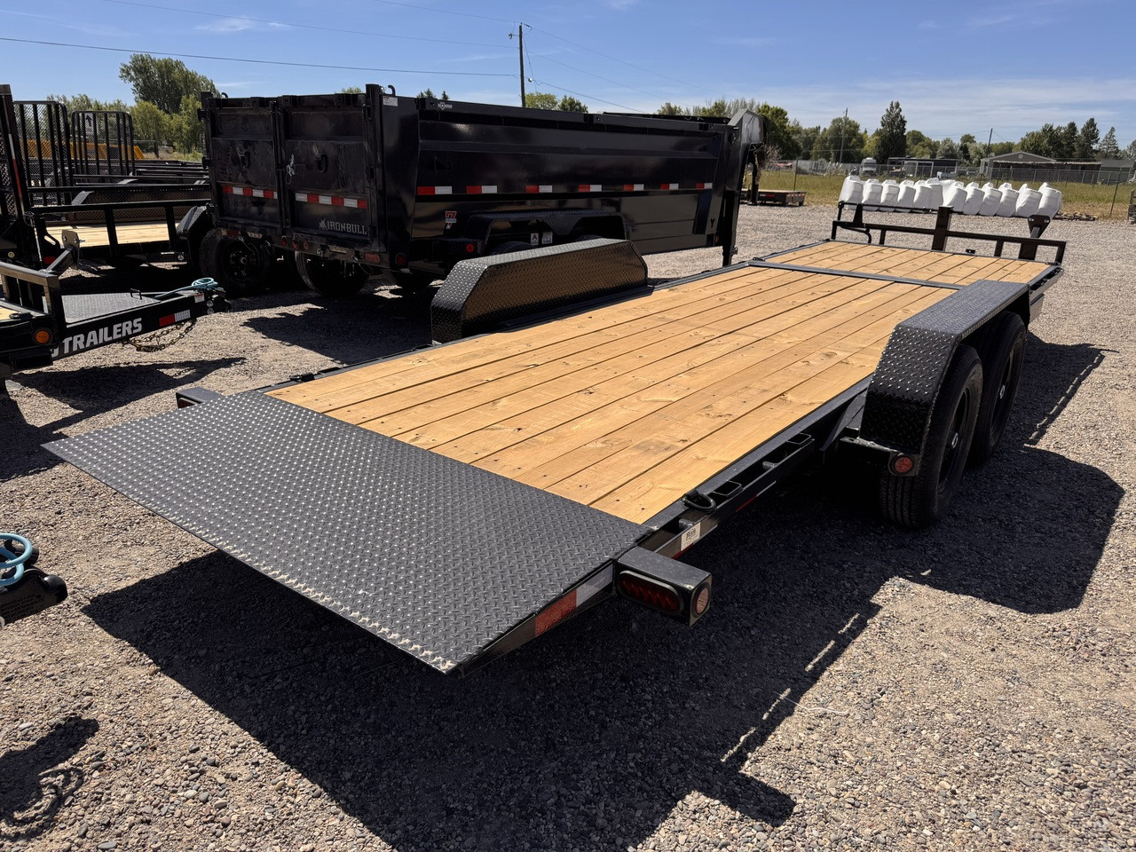 P.J. Trailers 2027 2027 83"X22' Car Hauler Gravity Tilt Trailer | Tandem Axle Axle 14K | (16' Tilt +4' Stationary)  Torsion Axles