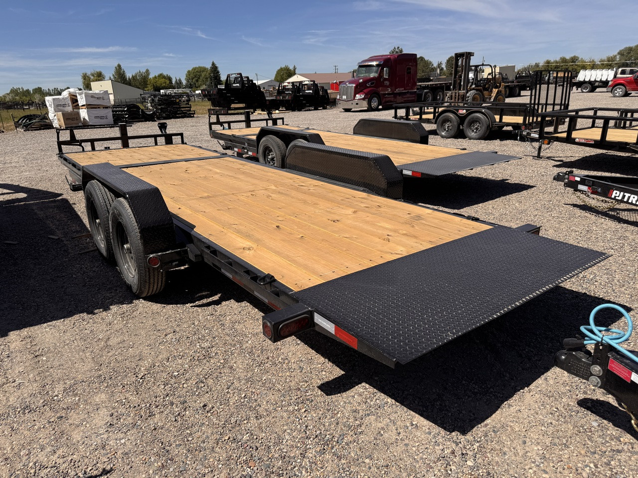 P.J. Trailers 2027 2027 83"X22' Car Hauler Gravity Tilt Trailer | Tandem Axle Axle 14K | (16' Tilt +4' Stationary)  Torsion Axles