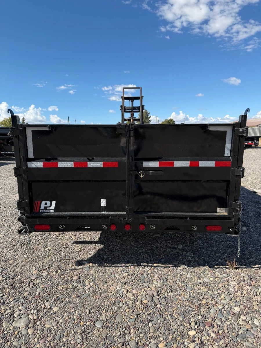 P.J. Trailers 2025 2025 83"X16' Low Profile Dump Trailer | Tandem Axle Axle 14K | 3' Sides, 7K Axles- 14K