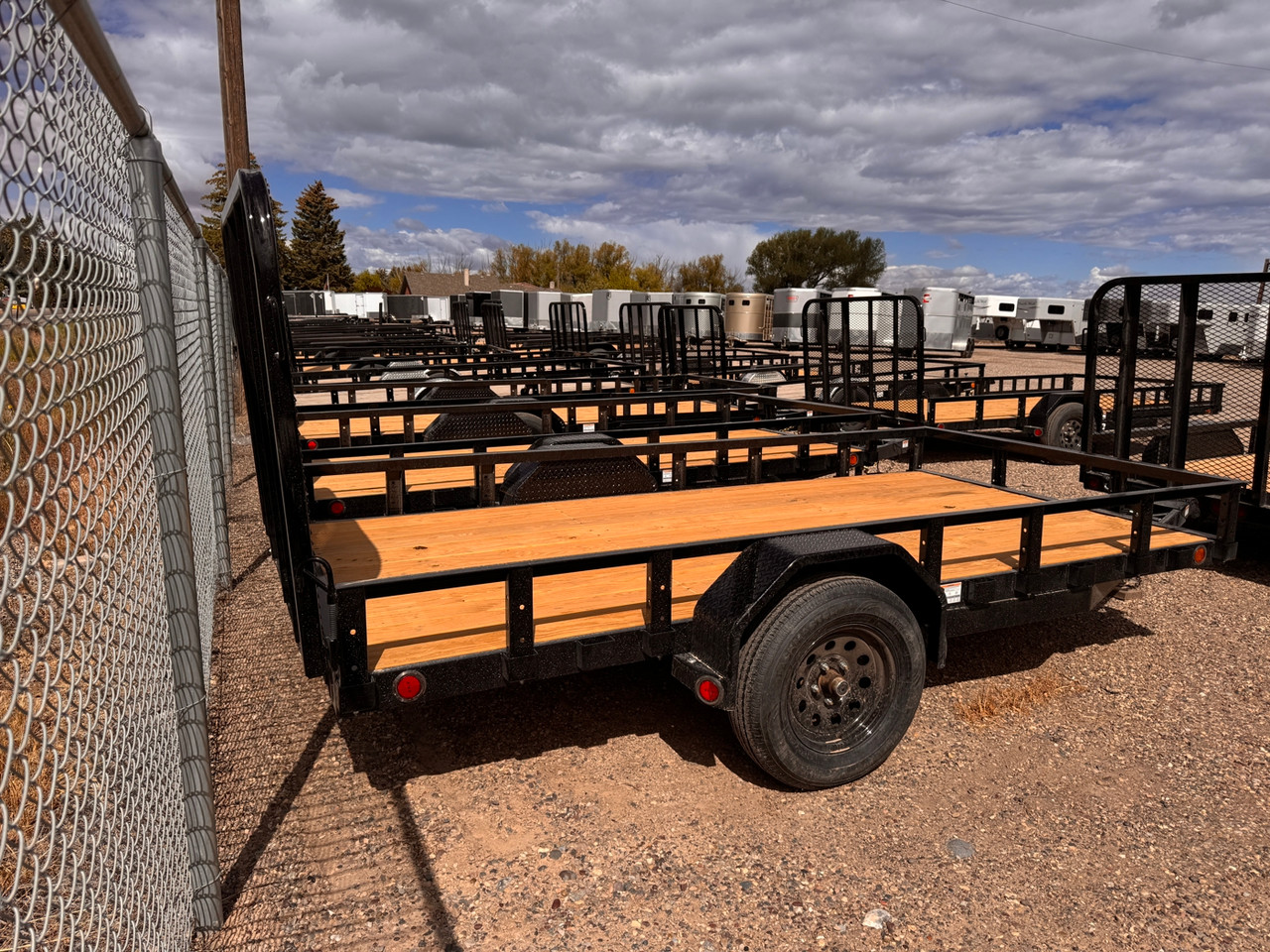 P.J. Trailers 2026 2026 72"X12' Utility Trailer | Single Axle Axle | 4' Rampgate (Spring Assisted Ramp) Steel Fenders
