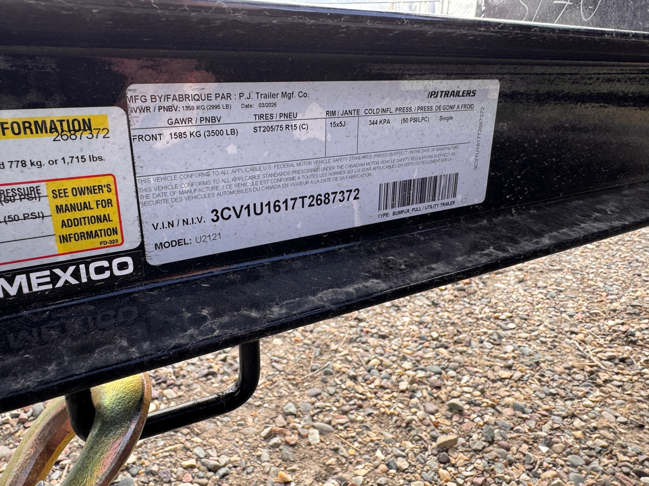 P.J. Trailers 2026 2026 72"X12' Utility Trailer | Single Axle Axle | 4' Rampgate (Spring Assisted Ramp) Steel Fenders