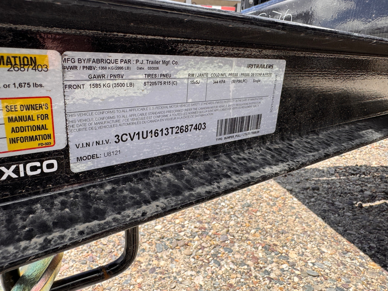 P.J. Trailers 2026 2026 83"X12' Utility Trailer | Single Axle Axle | 4' Rampgate (Spring Assisted) ATV Side Load Ramps, Dp Steel Fenders