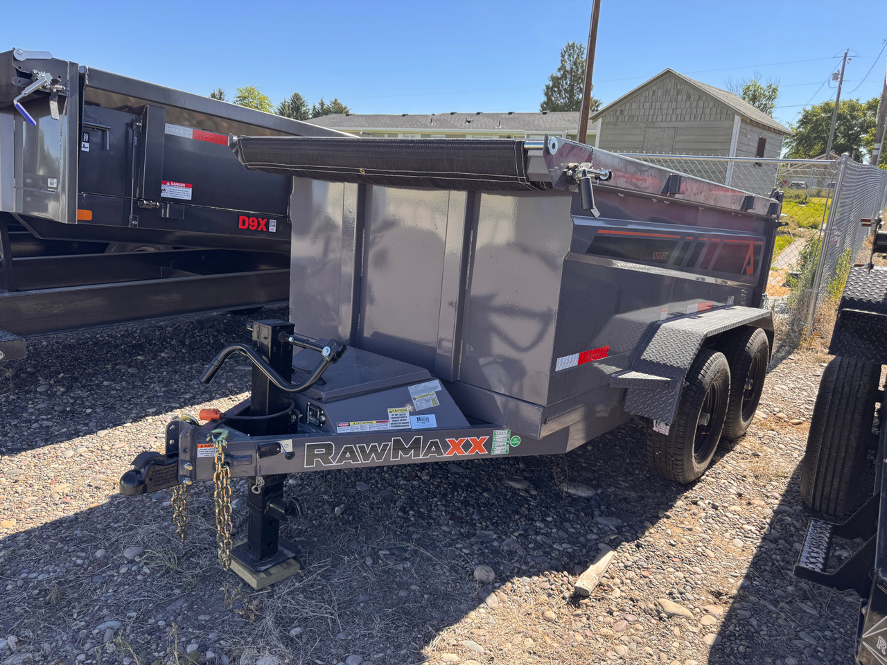 Raw Maxx Trailers 2026 2026 60"X10' Scissor Dump Trailer | Tandem Axle Axle 10K | 32" Sides, 10 Guage Floor, 10K