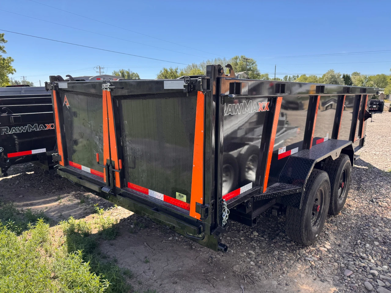 Raw Maxx Trailers 2026 2026 83"X16' Scissor Dump Trailer | Tandem Axle Axle 16K | 36" Sides, 8 Guage Floor, 14 Ply Tires, 8K Axles 16K