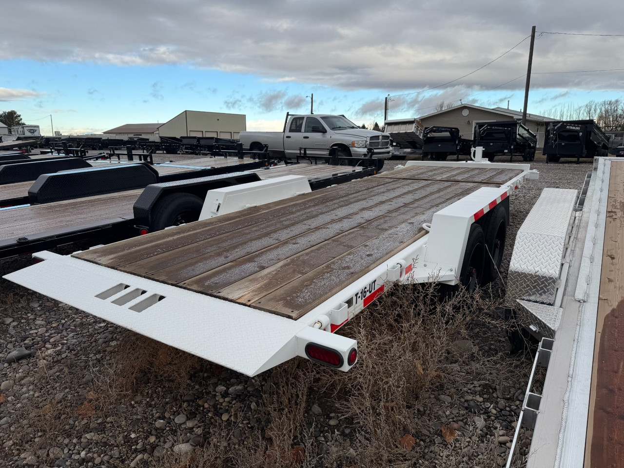 Trailmax Trailers 2024 2024 264" Gravity Tilt Trailer | Tandem Axle Axle 16K | (16 Tilt, 6 Stationary), Rough Cut Floor, Toolbox, 16K