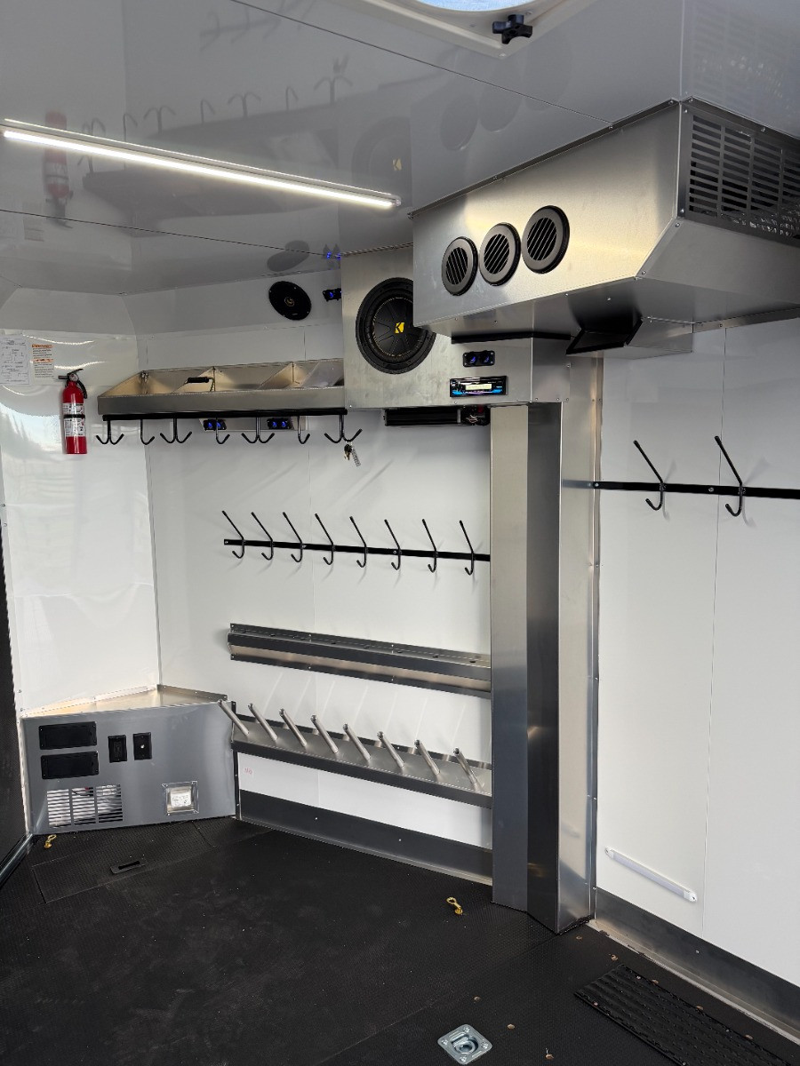 Trails West Trailers 2026 2026 240" Powersports Trailer | Tandem Axle Axle | Extra Flood Light Rear, Floor Insulation, High Power Vent Ilo Standard