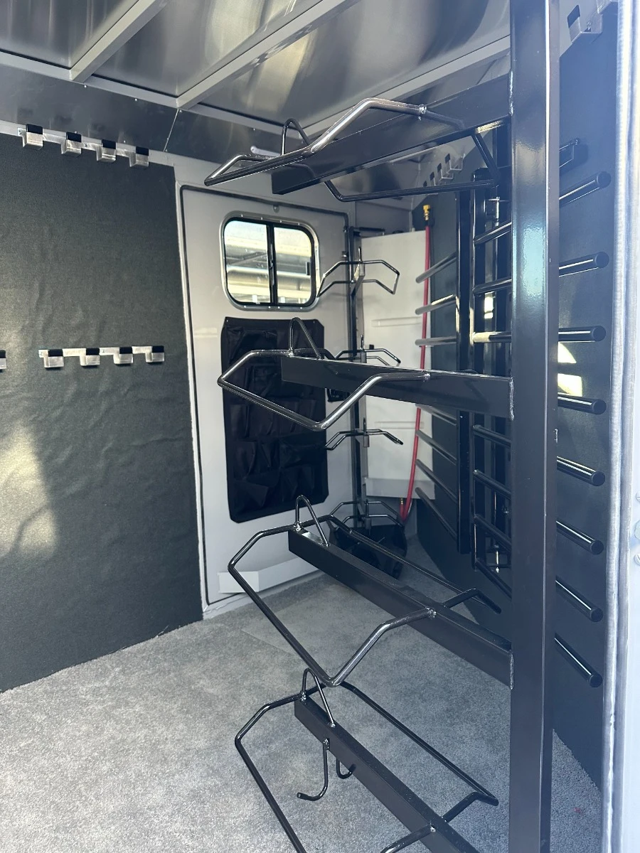 Trails West Trailers 2026 2026 336" Stock Combo Trailer | Tandem Axle Axle 14K | Swing Out Saddle Racks, 2 Tack Doors, Conv Pkg, 7K Axles