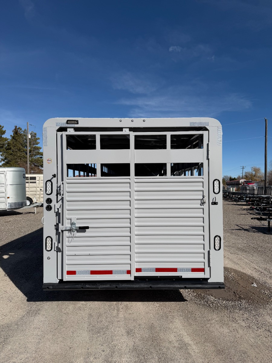 Trails West Trailers 2026 2026 84"X29' Stock Combo Trailer | Tandem Axle Axle 16K | Straight Tack (2) Doors & Swingout Saddle Racks, Extra Divider Gate, Rear Slider Combo , Matts