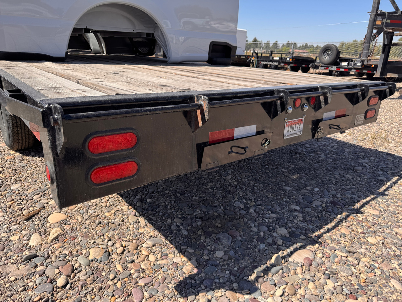 Big Tex Trailers 2022 20' Deckover Trailer | Tandem Axle 9.99K, Extended Tongue, Slide In Ramps, Tool Tray, Spare Tire Mount, Adjustable Channel Coupler