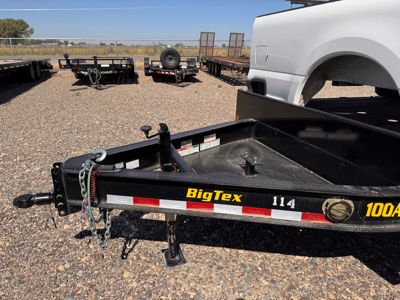 Big Tex Trailers 2022 20' Deckover Trailer | Tandem Axle 9.99K, Extended Tongue, Slide In Ramps, Tool Tray, Spare Tire Mount, Adjustable Channel Coupler