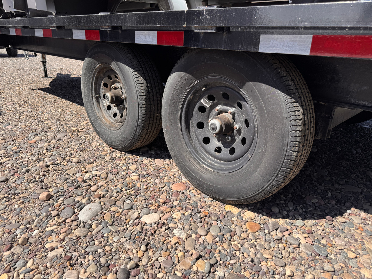 Big Tex Trailers 2022 20' Deckover Trailer | Tandem Axle 9.99K, Extended Tongue, Slide In Ramps, Tool Tray, Spare Tire Mount, Adjustable Channel Coupler