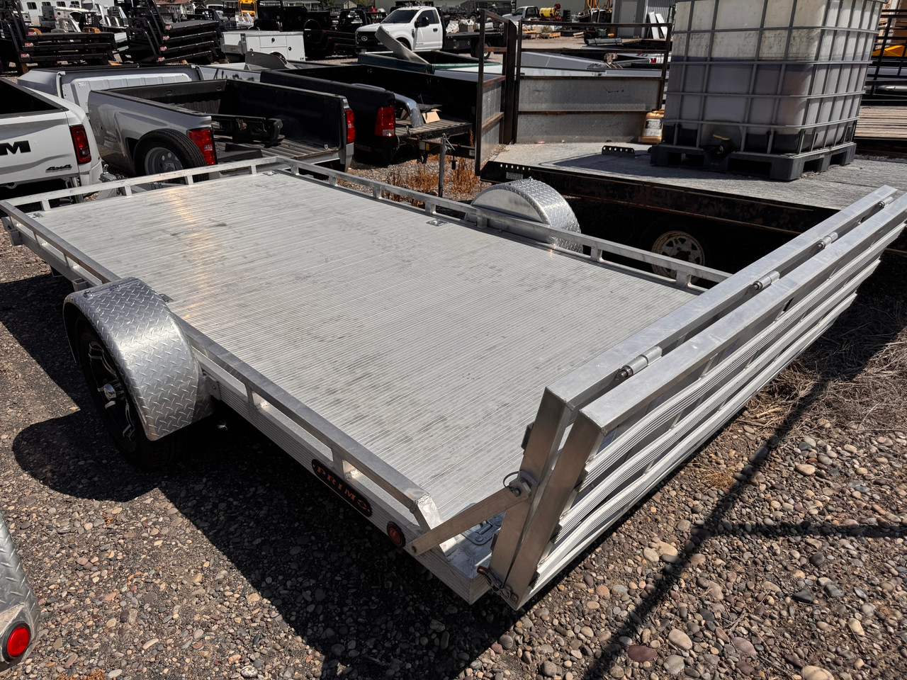Primo Trailers 2024 84"X14' Utility Trailer | Single Axle Axle 2.99K, All Aluminum, Torsion Axle, Aluminum Deck, Low Profile Rail, Rear Ramp Gate