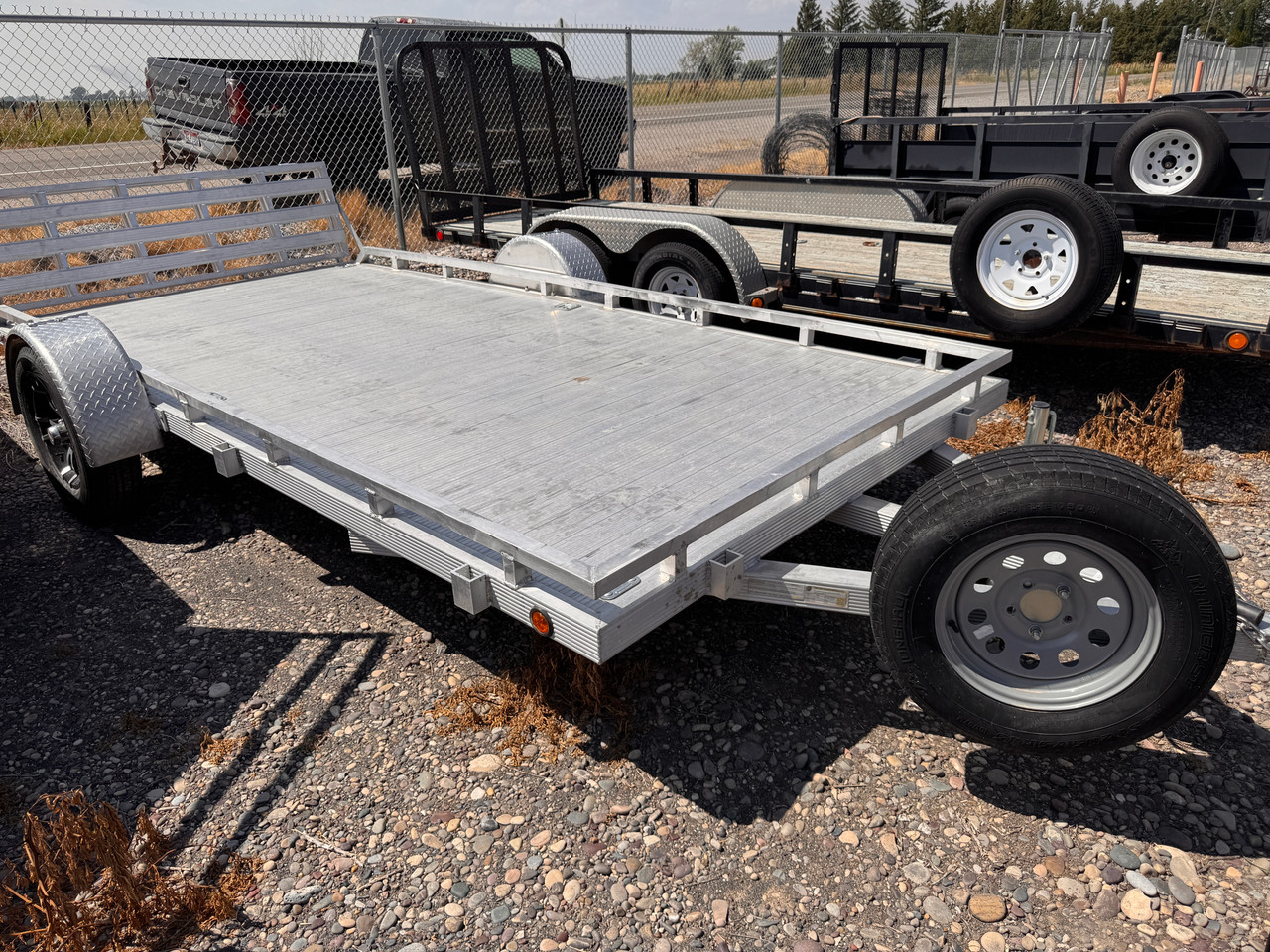 Primo Trailers 2024 84"X14' Utility Trailer | Single Axle Axle 2.99K, All Aluminum, Torsion Axle, Aluminum Deck, Low Profile Rail, Rear Ramp Gate
