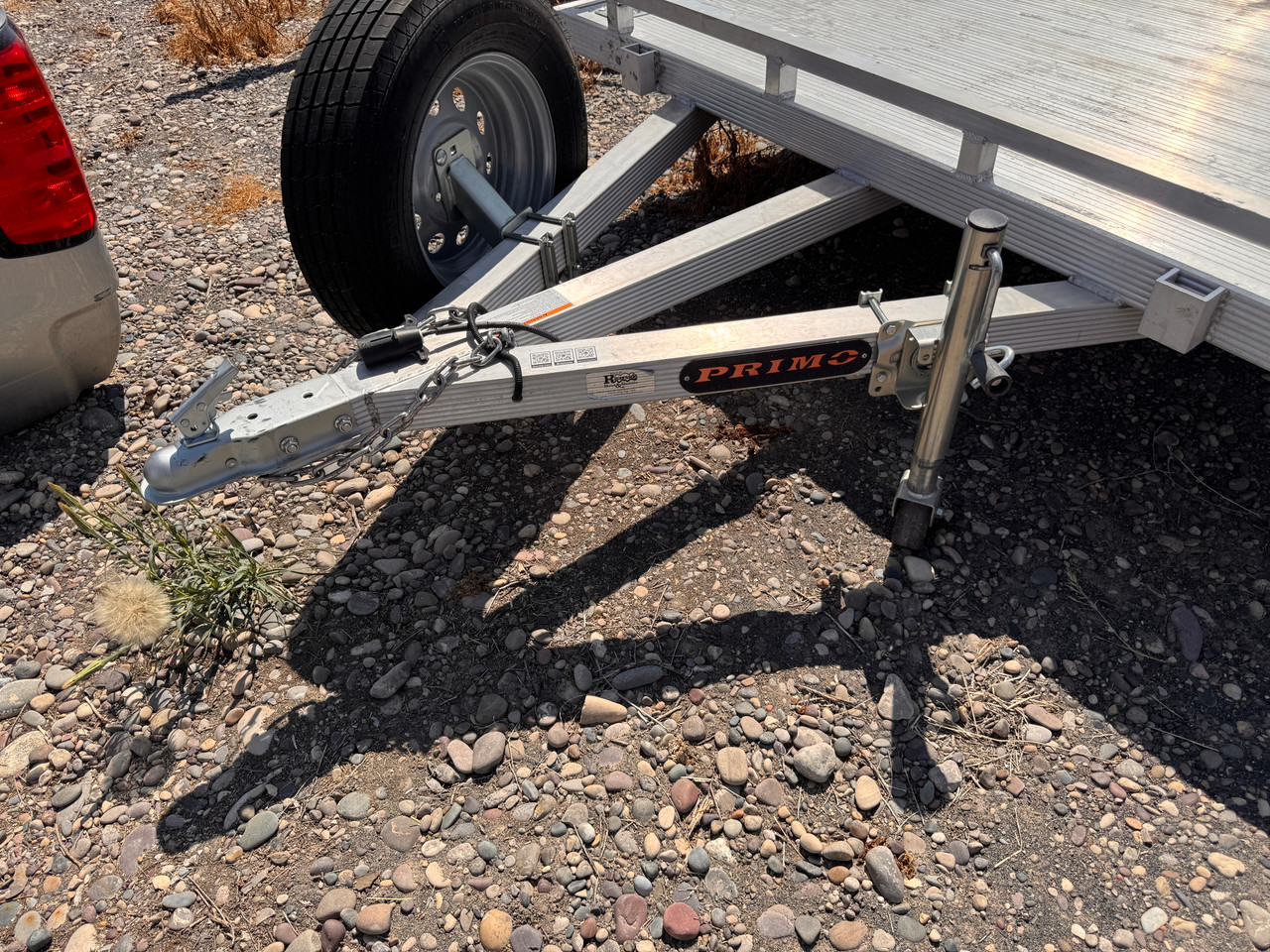 Primo Trailers 2024 84"X14' Utility Trailer | Single Axle Axle 2.99K, All Aluminum, Torsion Axle, Aluminum Deck, Low Profile Rail, Rear Ramp Gate
