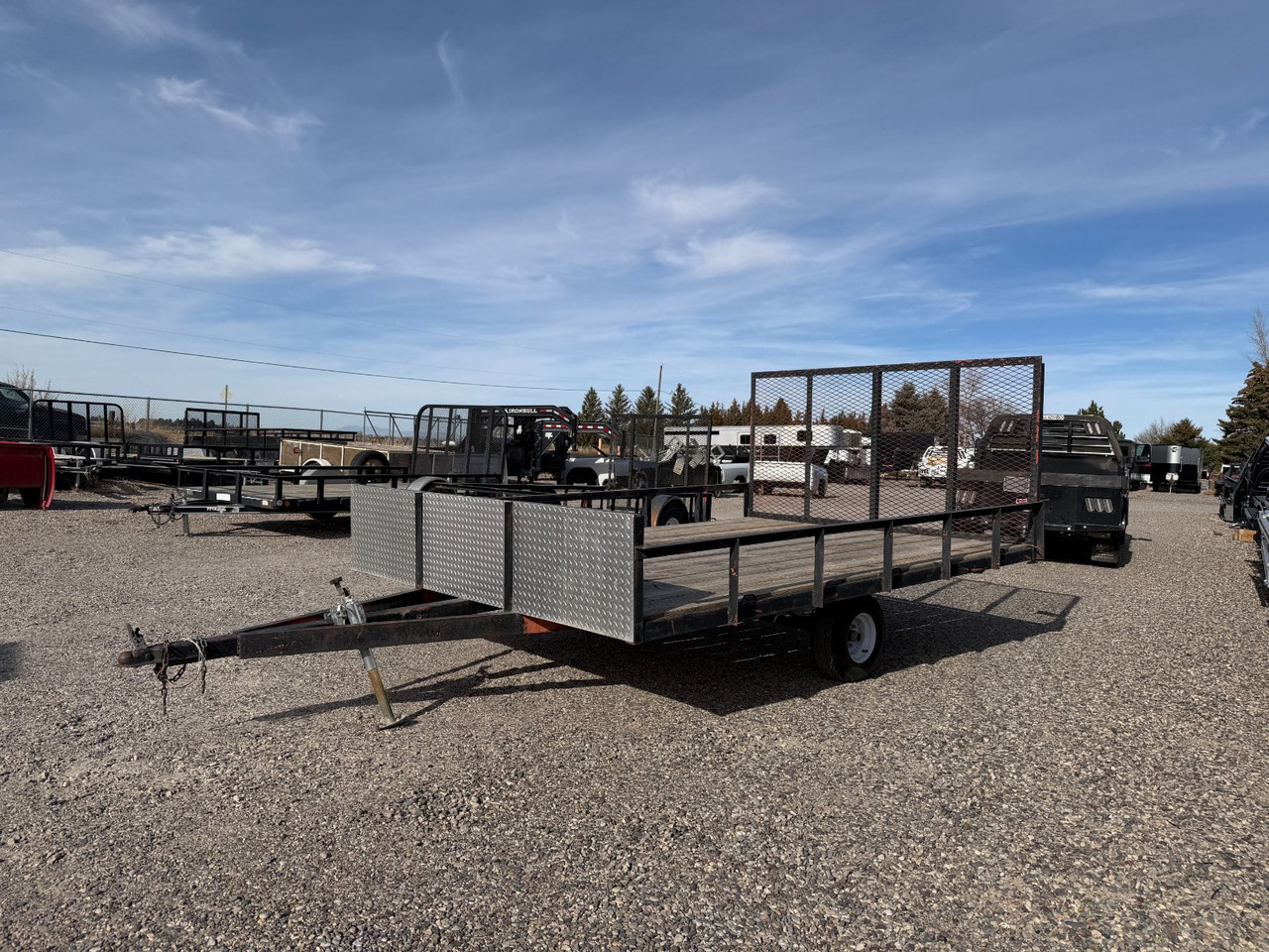 2008 2008 96"X12' Utility Trailer | Single Axle Axle | Rear Ramp Gate, Wood Deck